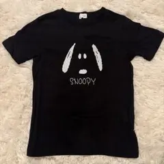 b-ROOM スヌーピー Tシャツ ブラックのサムネイル