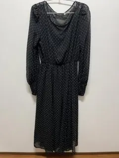 Cocoa Deal ブラックドットドレス ワンピース2