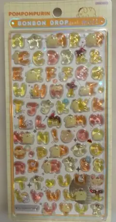 BONBON DROP サンリオ もじ ポムポムプリン ボンボンドロップシール