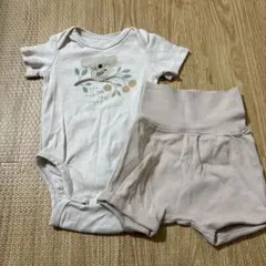 H&M コアラ柄ロンパースとショートパンツセット