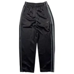 00s 90s NIKE ナイキ ナイロンパンツ ライン ブラウン テック 古着