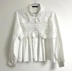 レースブラウス 長袖