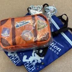 ディズニーパッチ付きバッグ　ミニタオル付き　セット