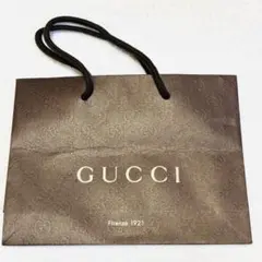 GUCCI ブラウン ロゴ入り ショップ袋 グッチ