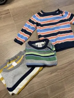 H&M セーター　ベビー　子供　3枚セット　トップス　アウター