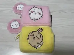 ちいかわふわふわミニポーチ ちいかわ・うさぎ