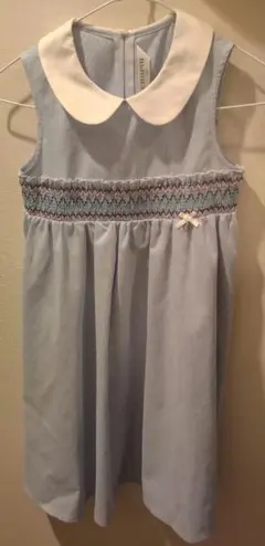 CHOPIN 襟付き水色ワンピース 140cm