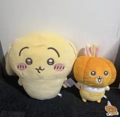 【美品】ちいかわ うさぎ BIGぬいぐるみ 垂れ耳 カボチャ ハロウィン 2点
