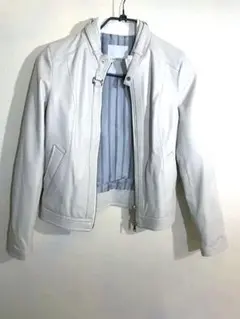 Loveless（ラブレス）羊革レザージャケット オフホワイト