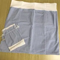 ストライプ授乳ケープと収納袋付き