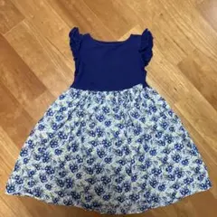 タルティーヌエショコラ　ノースリーブ花柄ワンピース　120