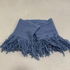 アイカシミヤ 内モンゴル産カシミヤ フリンジアクセント ティペット