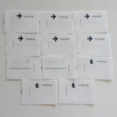 CHECK&STRIPE ネームタグ 11枚セット