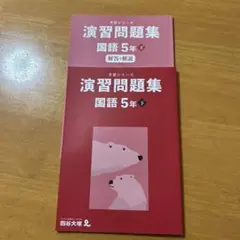 四谷大塚　予習シリーズ演習問題集　国語5年下　解答と解説　セット