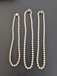 い*ち様 まとめ売り　本真珠　パールネックレス　3本セット