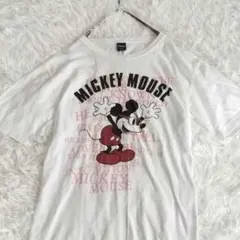 【ディズニー】 ミッキーマウス 半袖Tシャツ キャラクター プリント ゆったり