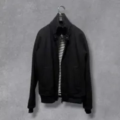 black wool Rayon jacket 短丈 archive swag