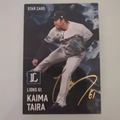 プロ野球チップス2025平良海馬サイン入りカード