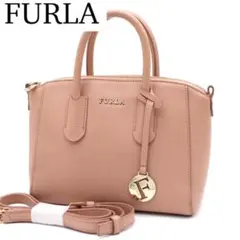 最終値下げ♡美品♡FURLA ハンドバッグ ストラップ付き スモーキー 