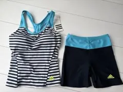 みどぽん様専用 adidas セパレート水着 ボーダー柄 レディースのサムネイル