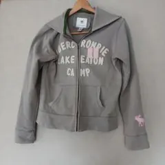 Abercrombie グレー フルジップパーカー M