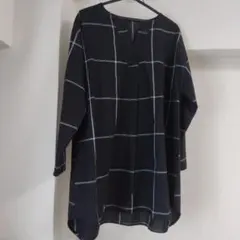 チェック柄 長袖ワンピース・チュニック