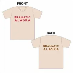ドラマチックアラスカ 両面ロゴT-shirt ナチュラル(Lサイズ)
