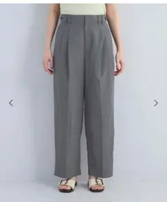 green label relaxing　サイドベルトフォルムパンツ