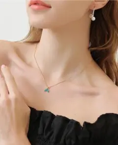 【新入荷】　くじら　ネックレス　しっぽ　森七菜　ドラマ　ホエールテール