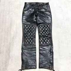 westride レザー バイクパンツ キルティング 黒 - メルカリ
