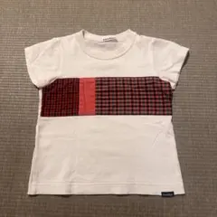 可愛いfamiliar チェック柄 Tシャツ100サイズ♡のサムネイル
