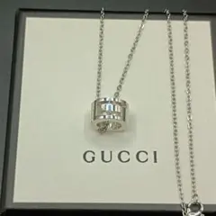 美品】グッチ ネックレス カットアウトGリング Ag925 シルバー 1M45 