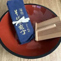 そば打ち うどん こね鉢（天然木製）漆塗り 麺切り包丁セット - メルカリ