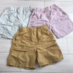 UNIQLO ユニクロ　ギアショートパンツ 3色セット　ナイロン100%