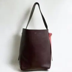 未使用級 セリーヌ サングルバケット ラージ トートバッグ ボルドー 