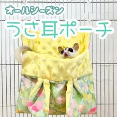 モモンガ 夏用 接触冷感 三角ポーチ ハウス おうち Lサイズ