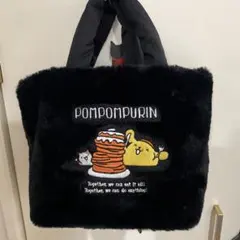 【未使用品】ポムポムプリン　ぬいぐるみ　マフィン　バッグ　手提げポーチ　レトロ 未使用品】ポムポムプリン ぬいぐるみ マフィン バッグ 手提げポーチ