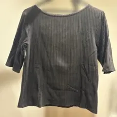 GU リブボートネックカットソー　XL