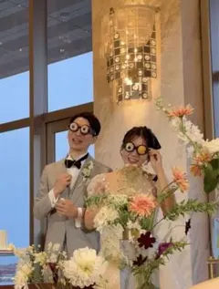 【2個セット】ザコシショウメガネ　面白いメガネ　クレイジーアイズ　結婚式　宴会