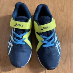 ASICS キッズ スポーツシューズ ネイビー/イエロー