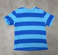 archive OLDGAP striped tee y2kブルー×ライトブルー