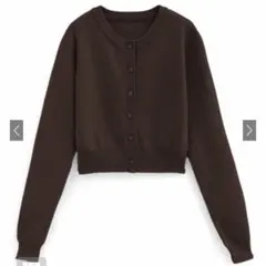 GRL ショート丈ニットカーディガン[an1509] ブラウン