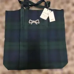 anatelier アナトリエ　チェック柄トートバッグ