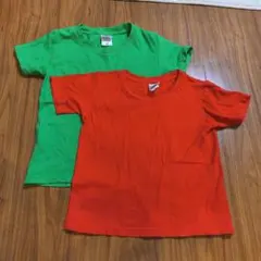 半袖Tシャツ 2枚セット 120cm グリーン レッド　マリオ＆ルイージのサムネイル