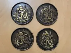 Disneyland ミッキー コースター 4枚セット