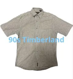 90s Timberland チェック柄 半袖シャツ