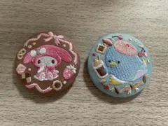 サンリオ　刺繍缶バッジ