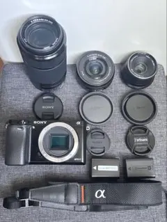 【美品】SONY α6000 ダブルズーム＋単焦点 1454回