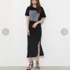 リエンダギャザーマーメイドジャストウエストスカート