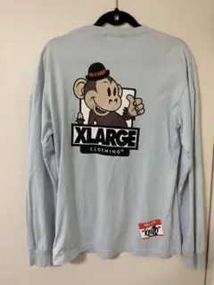 XLARGE 長袖 Tシャツ ライトブルー M ロンT Kieth